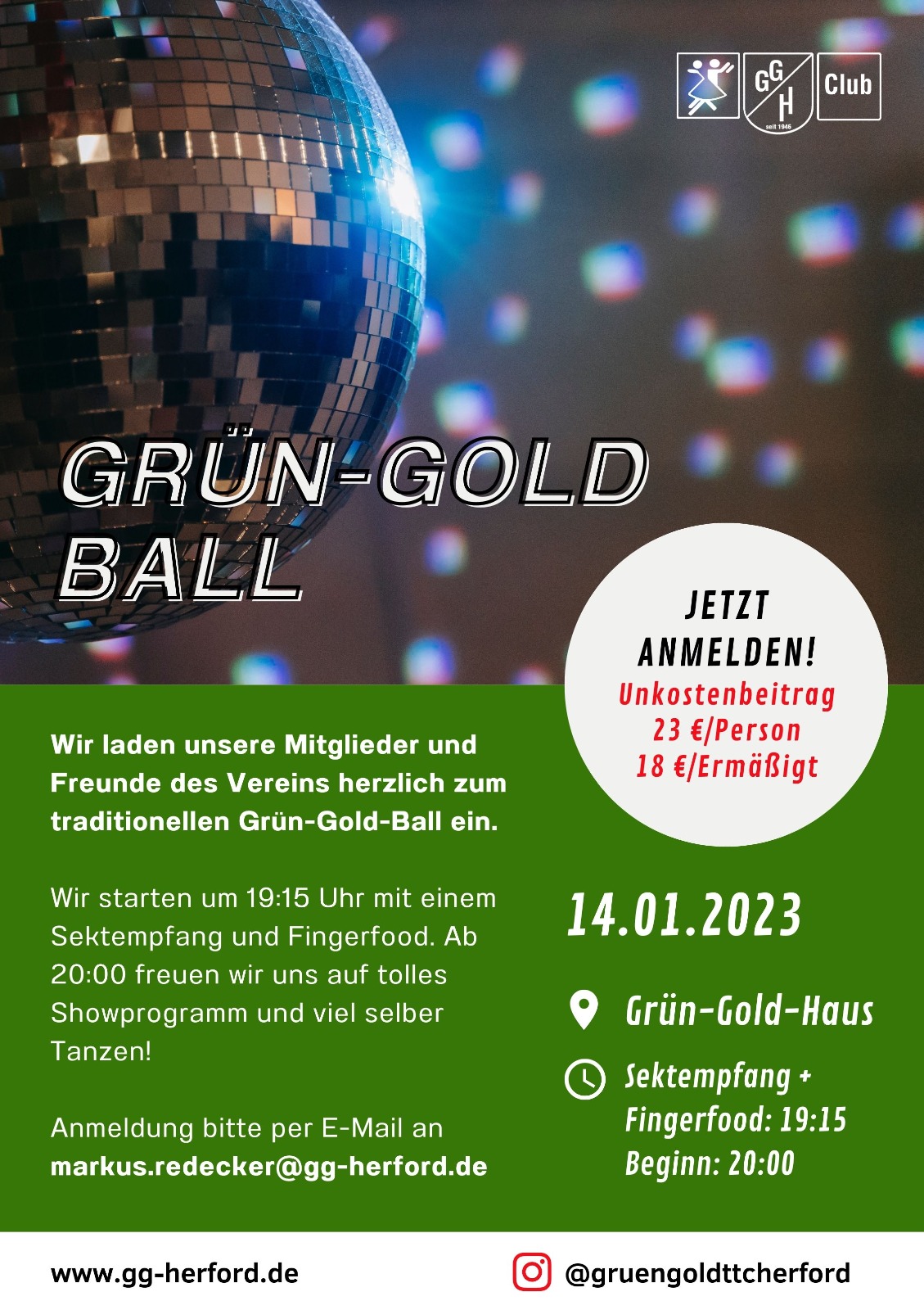 Grün-Gold-Ball 2022