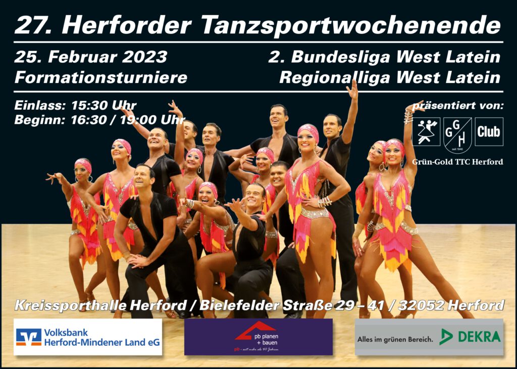 Plakat Tanzsportwochenende 2023