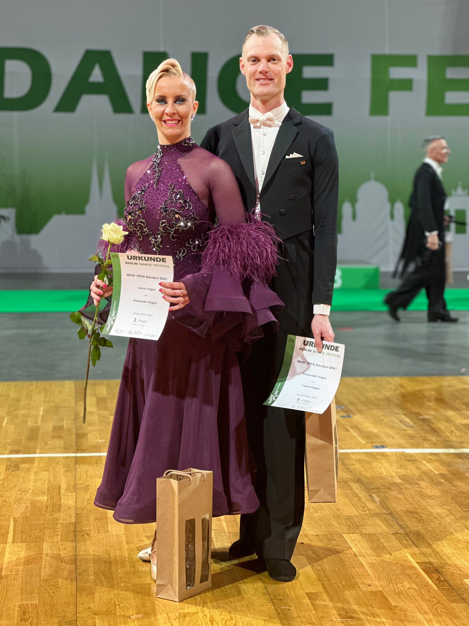 Platz drei für Laura und Alexander Voges beim Berlin Dance Festival